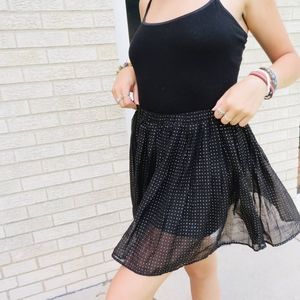 Polka Dot Mini Skirt